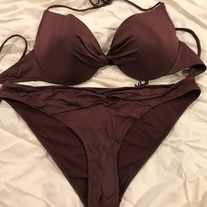 Twist and tassel detail bikini